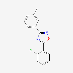 molecular formula C15H11ClN2O B5792590 5-(2-chlorophenyl)-3-(3-methylphenyl)-1,2,4-oxadiazole 