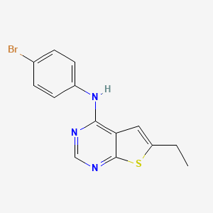N-(4-bromophenyl)-6-ethylthieno[2,3-d]pyrimidin-4-amine