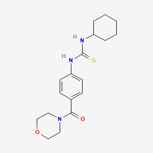 N-cyclohexyl-N'-[4-(4-morpholinylcarbonyl)phenyl]thiourea