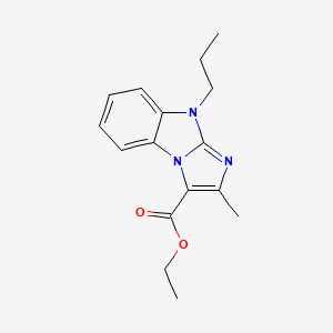 molecular formula C16H19N3O2 B5792625 ethyl 2-methyl-9-propyl-9H-imidazo[1,2-a]benzimidazole-3-carboxylate 