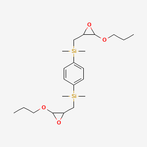 [4-[Dimethyl-[(3-propoxyoxiran-2-yl)methyl]silyl]phenyl]-dimethyl-[(3-propoxyoxiran-2-yl)methyl]silane