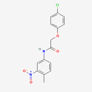 2-(4-chlorophenoxy)-N-(4-methyl-3-nitrophenyl)acetamide