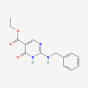molecular formula C14H15N3O3 B5792664 ethyl 2-(benzylamino)-4-hydroxy-5-pyrimidinecarboxylate 