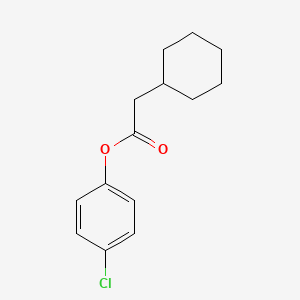 molecular formula C14H17ClO2 B5792698 4-chlorophenyl cyclohexylacetate 
