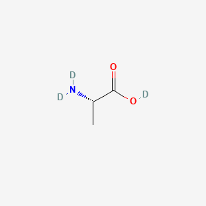 molecular formula C3H7NO2 B579270 L-Alanine-N,N,O-D3 CAS No. 19470-97-4