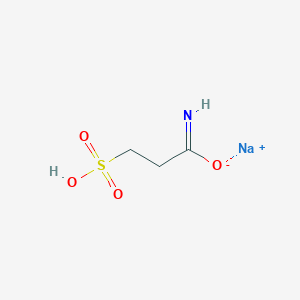 molecular formula C3H6NNaO4S B579272 2-Carbamoylethanesulfonic acid sodium salt CAS No. 19298-89-6