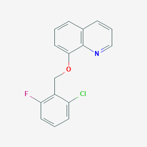 molecular formula C16H11ClFNO B5792742 8-[(2-chloro-6-fluorobenzyl)oxy]quinoline 