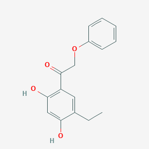 molecular formula C16H16O4 B5792752 1-(5-ethyl-2,4-dihydroxyphenyl)-2-phenoxyethanone 
