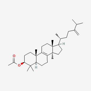 molecular formula C33H54O2 B579276 24-亚甲基羊毛甾-8-烯-3β-醇乙酸酯 CAS No. 17837-80-8