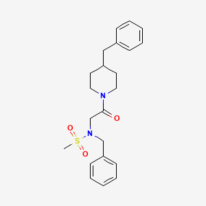 molecular formula C22H28N2O3S B5792775 N-Benzyl-N-[2-(4-benzyl-piperidin-1-yl)-2-oxo-ethyl]-methanesulfonamide 