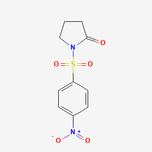 molecular formula C10H10N2O5S B5792818 1-[(4-nitrophenyl)sulfonyl]-2-pyrrolidinone 