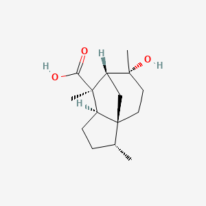 molecular formula C15H24O3 B579286 Cedrolic acid CAS No. 18319-38-5
