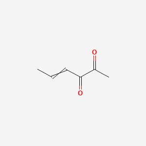 molecular formula C6H8O2 B579290 Hex-4-ene-2,3-dione CAS No. 19248-36-3
