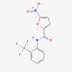 molecular formula C12H7F3N2O4 B5792918 5-nitro-N-[2-(trifluoromethyl)phenyl]-2-furamide 