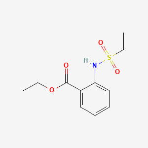 molecular formula C11H15NO4S B5792926 ethyl 2-[(ethylsulfonyl)amino]benzoate 