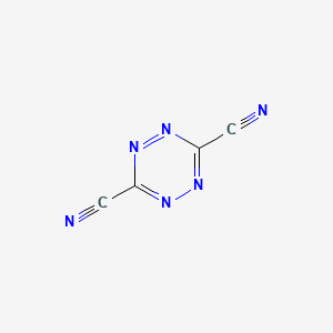molecular formula C4N6 B579294 1,2,4,5-Tetrazine-3,6-dicarbonitrile CAS No. 16453-19-3