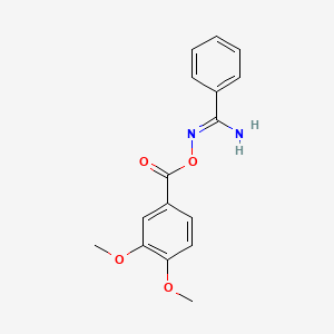 N'-[(3,4-dimethoxybenzoyl)oxy]benzenecarboximidamide