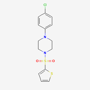 1-(4-chlorophenyl)-4-(2-thienylsulfonyl)piperazine