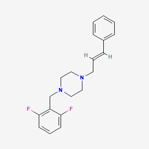 1-(2,6-difluorobenzyl)-4-(3-phenyl-2-propen-1-yl)piperazine
