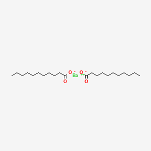 molecular formula C22H42BaO4 B579303 Undecylic acid barium salt CAS No. 17329-46-3