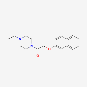 1-ethyl-4-[(2-naphthyloxy)acetyl]piperazine