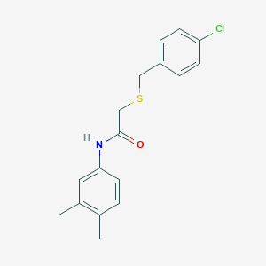 2-[(4-chlorobenzyl)thio]-N-(3,4-dimethylphenyl)acetamide