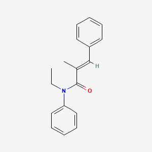 molecular formula C18H19NO B5793090 N-ethyl-2-methyl-N,3-diphenylacrylamide 