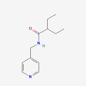 molecular formula C12H18N2O B5793100 2-ethyl-N-(4-pyridinylmethyl)butanamide 