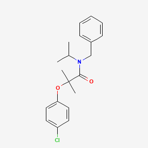 molecular formula C20H24ClNO2 B5793119 N-benzyl-2-(4-chlorophenoxy)-N-isopropyl-2-methylpropanamide 