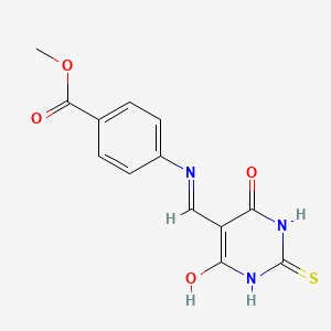 methyl 4-{[(4,6-dioxo-2-thioxotetrahydro-5(2H)-pyrimidinylidene)methyl]amino}benzoate