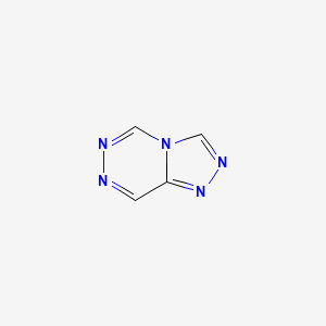 molecular formula C4H3N5 B579313 [1,2,4]Triazolo[4,3-d][1,2,4]triazine CAS No. 18546-40-2