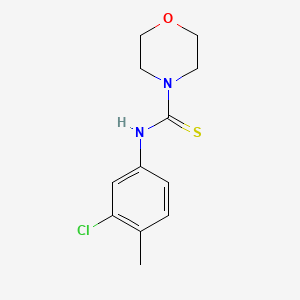 molecular formula C12H15ClN2OS B5793132 N-(3-chloro-4-methylphenyl)-4-morpholinecarbothioamide 