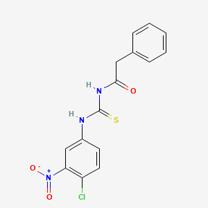 N-{[(4-chloro-3-nitrophenyl)amino]carbonothioyl}-2-phenylacetamide