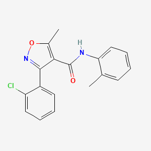 3-(2-chlorophenyl)-5-methyl-N-(2-methylphenyl)-4-isoxazolecarboxamide