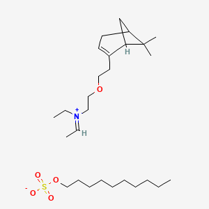 2-(2-(6,6-Dimethylbicyclo(3.1.1)hept-2-en-2-yl)ethoxy)triethylammonium decyl sulphate
