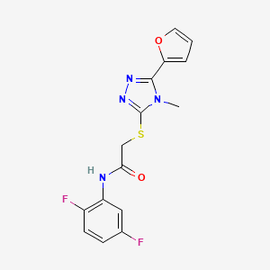 N-(2,5-difluorophenyl)-2-{[5-(2-furyl)-4-methyl-4H-1,2,4-triazol-3-yl]thio}acetamide