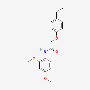 molecular formula C18H21NO4 B5793183 N-(2,4-dimethoxyphenyl)-2-(4-ethylphenoxy)acetamide 