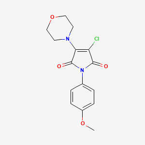 3-chloro-1-(4-methoxyphenyl)-4-(4-morpholinyl)-1H-pyrrole-2,5-dione