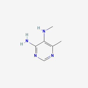 molecular formula C6H10N4 B579320 N5,6-dimethylpyrimidine-4,5-diamine CAS No. 15996-42-6