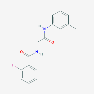 2-fluoro-N-{2-[(3-methylphenyl)amino]-2-oxoethyl}benzamide