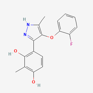 4-(4-(2-FLUOROPHENOXY)-5-METHYL-1H-PYRAZOL-3-YL)-2-METHYL-1,3-BENZENEDIOL