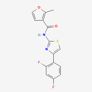 N-[4-(2,4-difluorophenyl)-1,3-thiazol-2-yl]-2-methyl-3-furamide