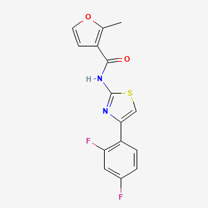 molecular formula C15H10F2N2O2S B5793267 N-[4-(2,4-difluorophenyl)-1,3-thiazol-2-yl]-2-methyl-3-furamide 