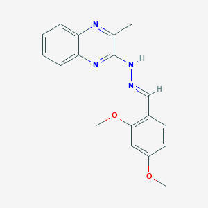 2,4-dimethoxybenzaldehyde (3-methyl-2-quinoxalinyl)hydrazone