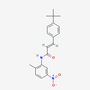 (2E)-3-(4-tert-butylphenyl)-N-(2-methyl-5-nitrophenyl)prop-2-enamide