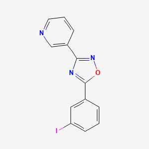 3-[5-(3-iodophenyl)-1,2,4-oxadiazol-3-yl]pyridine