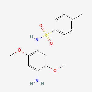 molecular formula C15H18N2O4S B5793322 N-(4-amino-2,5-dimethoxyphenyl)-4-methylbenzenesulfonamide 