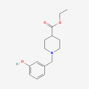 molecular formula C15H21NO3 B5793330 ethyl 1-(3-hydroxybenzyl)-4-piperidinecarboxylate 