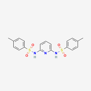 molecular formula C19H19N3O4S2 B5793344 N,N'-2,6-pyridinediylbis(4-methylbenzenesulfonamide) 