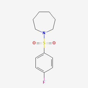 molecular formula C12H16FNO2S B5793352 1-[(4-fluorophenyl)sulfonyl]azepane 